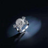 Bague femme tête de mort en argent 925