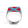 Bague drapeau des états confédérés d'Amérique