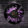 Horloge murale Zombie en vinyle