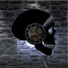 Horloge Skull en vinyle