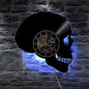 Horloge Skull en vinyle