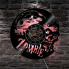 Horloge murale Zombie en vinyle