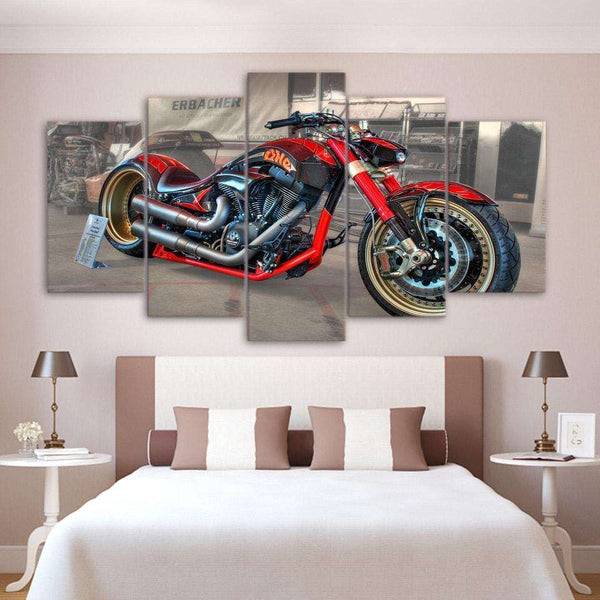 Tableaux en canvas imprimé Moto custom