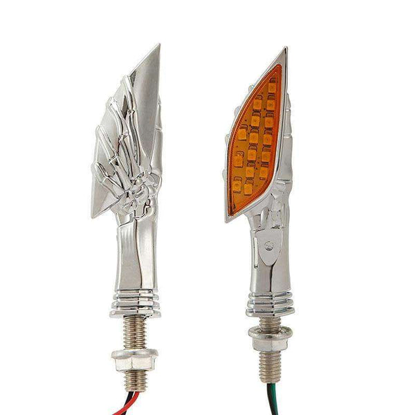 Clignotants squelette pour moto