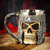 Chope casque viking tête de mort