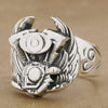 Superbe bague V-twin Harley en argent massif 925