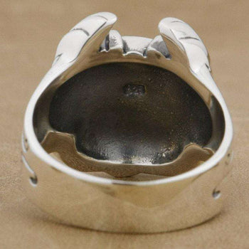 Très belle bague V-Twin Skull en argent massif 925