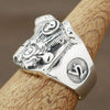 Très belle bague V-Twin Skull en argent massif 925