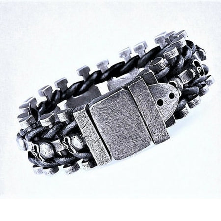 rebelsdistrict_bracelet_cuir_et_tête_de_mort