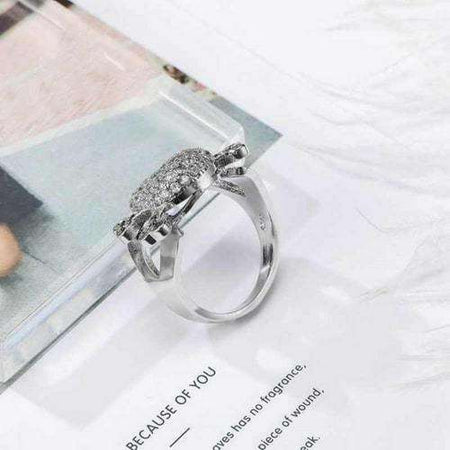 Bague femme tête de mort en argent 925