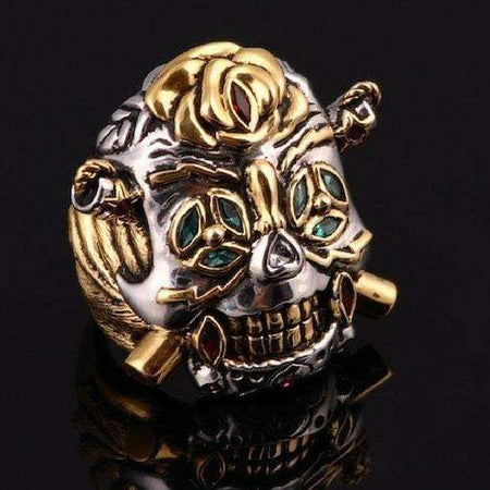Bague en argent et or