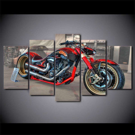 Tableaux en canvas imprimé Moto custom